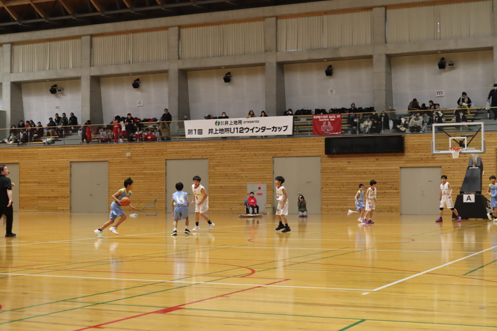 井上地所カップ ミニバスケットボール大会の様子