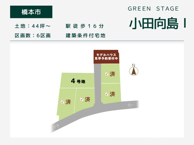 橋本市高野口町・グリーンステージ小田向島Ⅰ